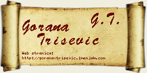 Gorana Trišević vizit kartica